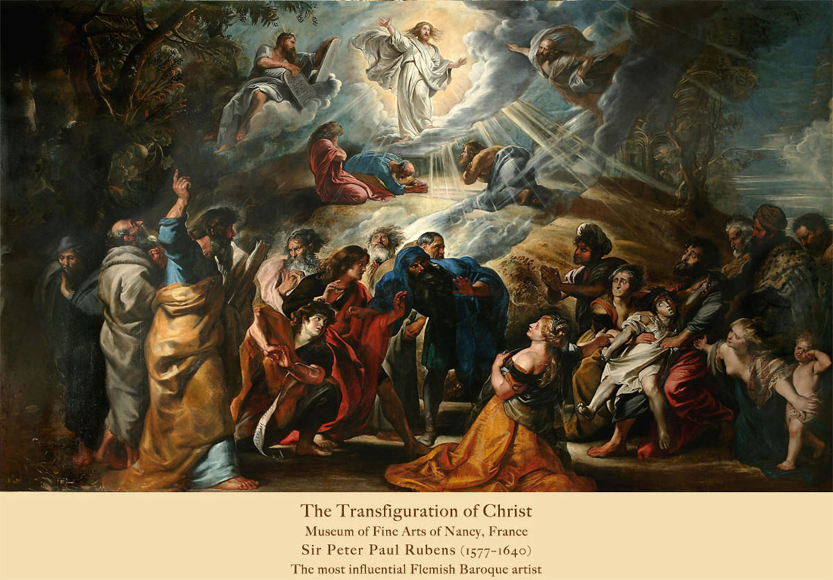Photo of Rubens' 'The Transfiguration of Christ' oil painting, 1605