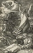 'Agony in the Garden' engraving by Albrecht Dürer