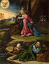 'The Agony in the Garden' painting by Benvenuto Tisi