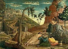 'Agony in the Garden' painting by Andrea Mantegna