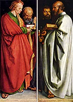 'The Four Apostles' painting by Albrecht Dürer