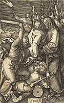 'Betrayal of Christ, from The Passion' engraving by Albrecht Dürer