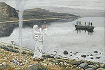 'Christ Appears on the Shore of Tiberius' painting by James Tissot