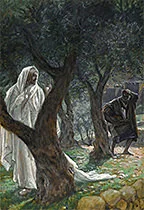 'Apparition of Our Lord to Saint Peter' painting by James Tissot