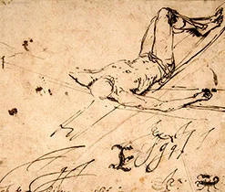 'The Crucifixion of Saint Peter' drawing by Jusepe de Ribera