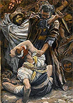 'The Ear of Malchus' painting by James Tissot