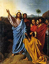 'Christ Returning the Keys to Saint Peter' painting by Jean Ingres