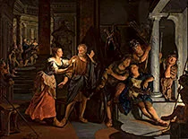 'Denial of Saint Peter' painting by Nikolaas Verkolje