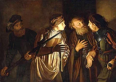 'The Denial of Saint Peter' painting by Adam de Coster