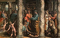 'The Healing of the Lame Man,' cartoon painting by Raphael