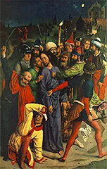 'The Arrest of Christ' oil-on-panel painting by Dieric Bouts
