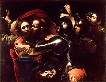'The Taking of Christ' painting by Caravaggio