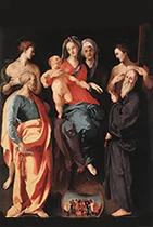 'Madonna and Child with Five Saints' painting by Jacopo da Pontormo