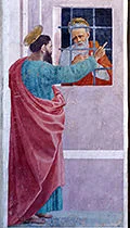'Saint Paul Visits Saint Peter in Prison' painting by Filippino Lippi