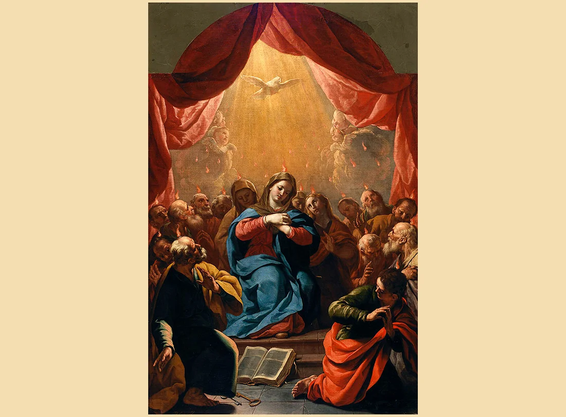 Photo of Palomino's 'Saint Peter on the Day of Pentecost,' c. 1700.
