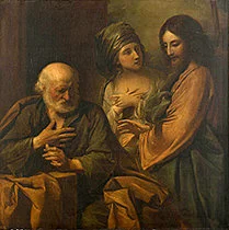 'Saint Peter Denying Christ' painting by Benjamin West