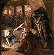 'The Third Denial of Peter' painting by James Tissot