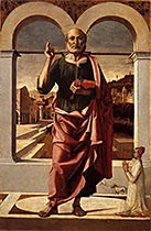 'Saint Peter' painting by Bartolomeo Montagna