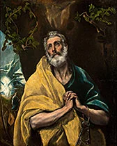 'Saint Peter in Tears' painting by El Greco