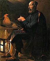 'Saint Peter Repentant' painting by Georges de la Tour