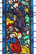 Stained glass featuring 'Agony in the Garden'