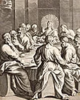 'The Last Supper' engraving by Benoît Thiboust