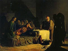 'The Last Supper' painting by Nikolai Ge