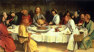 'The Last Supper' painting by Matthias Grünewald