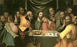 'The Last Supper' painting by Peter Candid