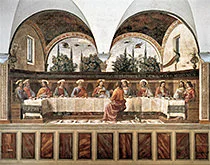 'The Last Supper' painting by Domenico Ghirlandaio