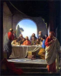 'The Last Supper' painting by Carl Bloch