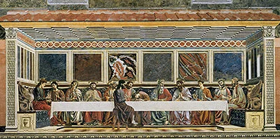 'The Last Supper' painting by Andrea del Castagno