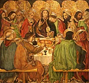 'The Last Supper' painting by Jaume Huguet