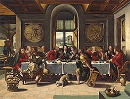 'The Last Supper' painting by Pieter Coecke van Aelst