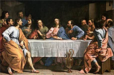 'The Last Supper' painting by Philippe de Champaigne