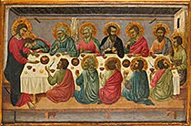 Thumbnail of 'The Last Supper' by Ugolino da Siena, c. 1325–1330. Click to open Warren Camp's 'Peter Masterpieces' Album 9. Thumbnail of 'The Last Supper' by Ugolino da Siena, c. 1325–1330. Warren Camp's 'Peter Masterpieces' photo album.