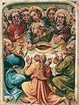 'The Last Supper' painting by Master of the Friedrichsaltar (Austrian)