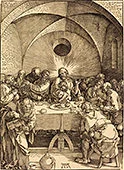 'The Last Supper' woodcut print by Albrecht Dürer