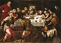 'The Last Supper' painting by Jacopo Tintoretto