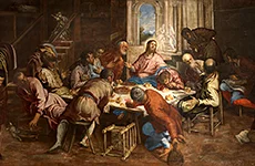 'The Last Supper' painting by Jacopo Tintoretto