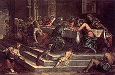 'The Last Supper' painting by Jacopo Tintoretto