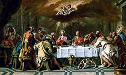 'The Last Supper' painting by Sebastiano Ricci