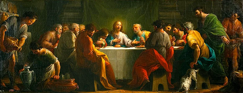 'The Last Supper' painting by Mariano Maella