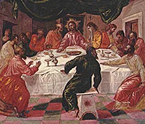 'The Last Supper' painting by El Greco