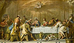 'The Last Supper' painting by Sebastiano Ricci