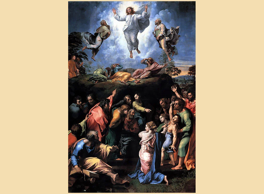 Photo of Raphael's 'Transfiguration of Christ,' 1518–1520.