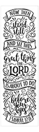 Warren Camp's custom Scripture bookmark of 1 Samuel 12:16 NIV