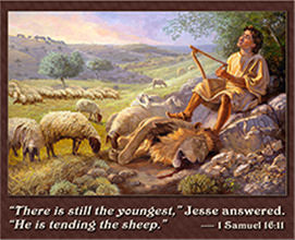 Young David the shepherd
