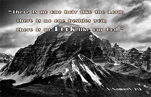 Warren Camp's Scripture picture of 1 Samuel 2:2 NIV