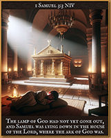 Warren Camp's Scripture picture of 1 Samuel 3:3 NIV